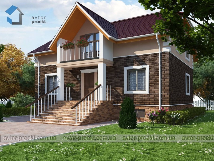 Дом с подвалом и мансардой проект 160м2