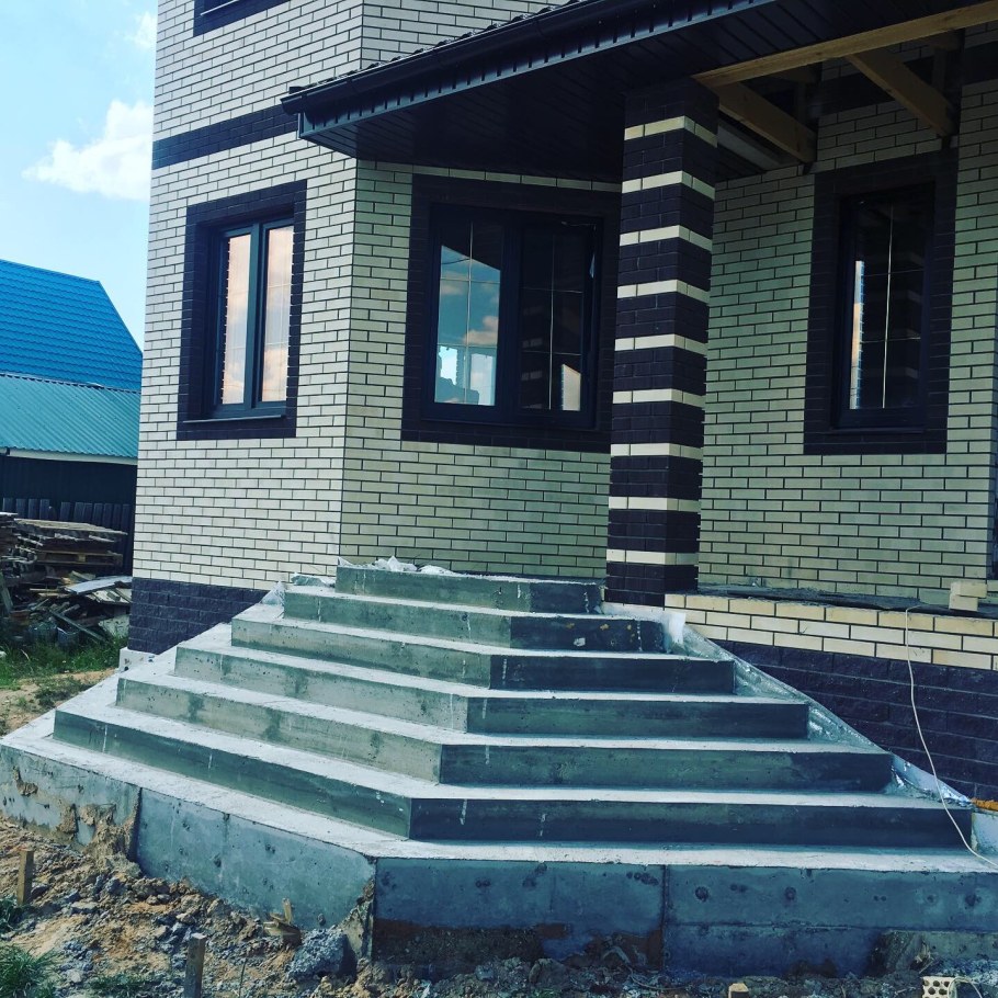 Крыльцо из блоков