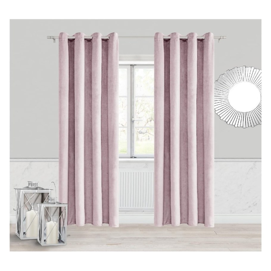 Шторы пыльно розового цвета