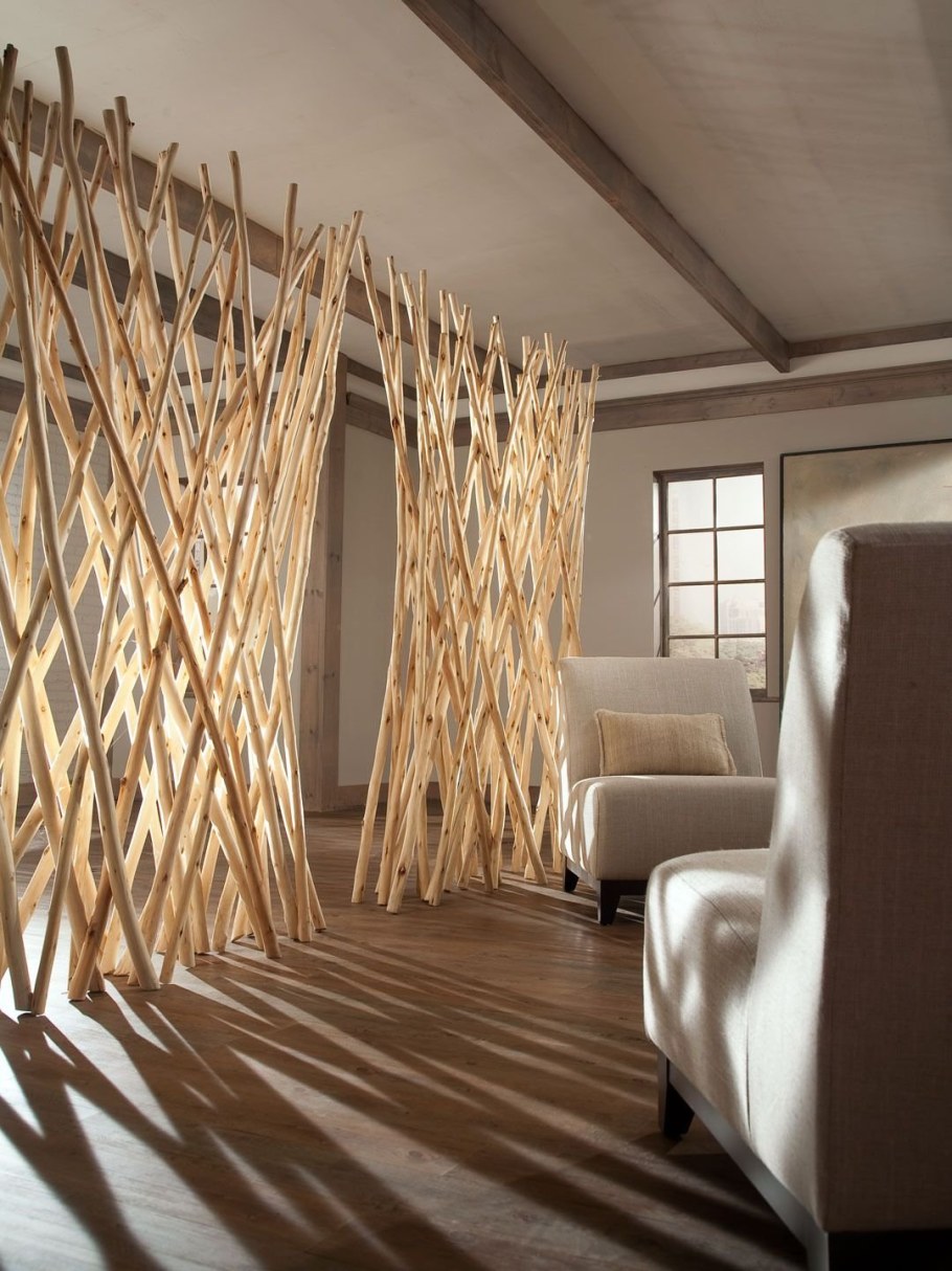 Бамбуковые перегородки в интерьере