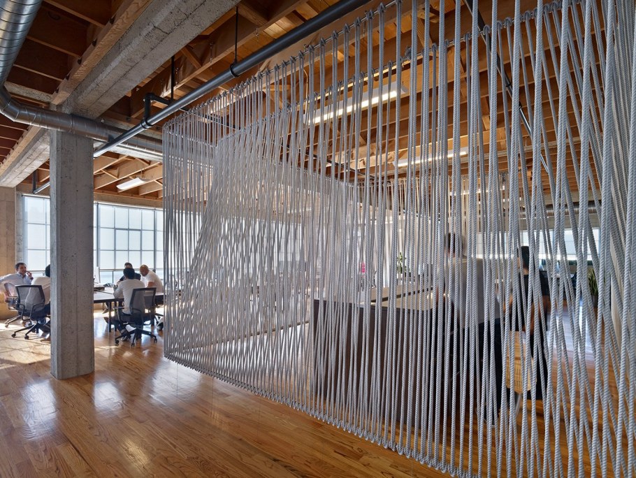 Перегородка из веревок