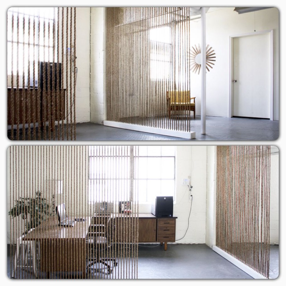 Зонирование пространства канатами