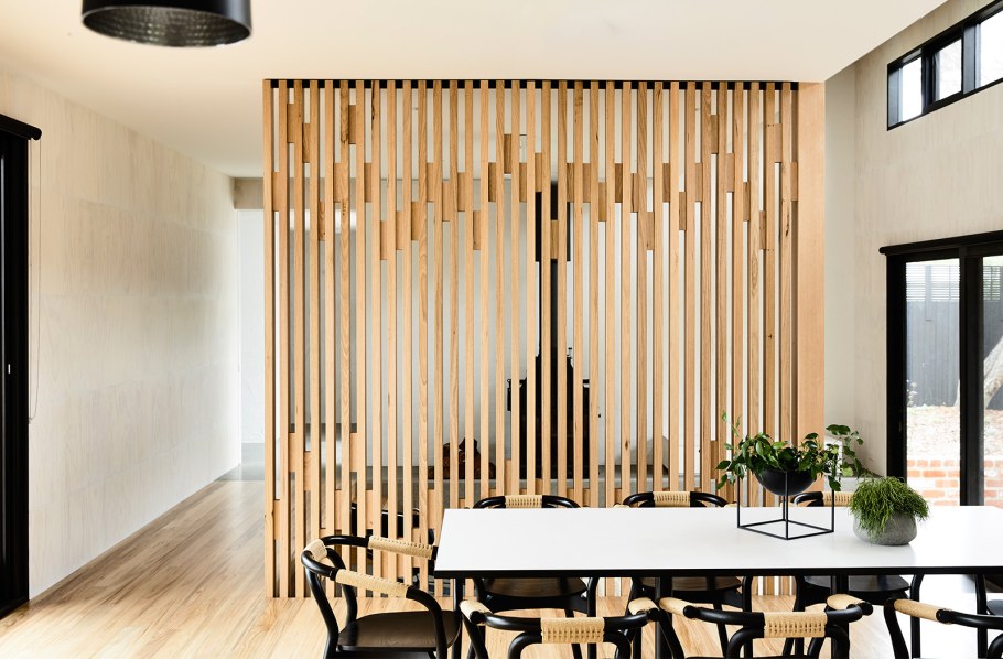 Деревянная перегородка жалюзи для зонирования