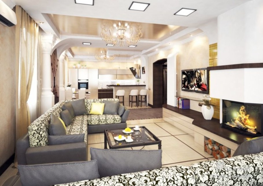 Кухня гостиная