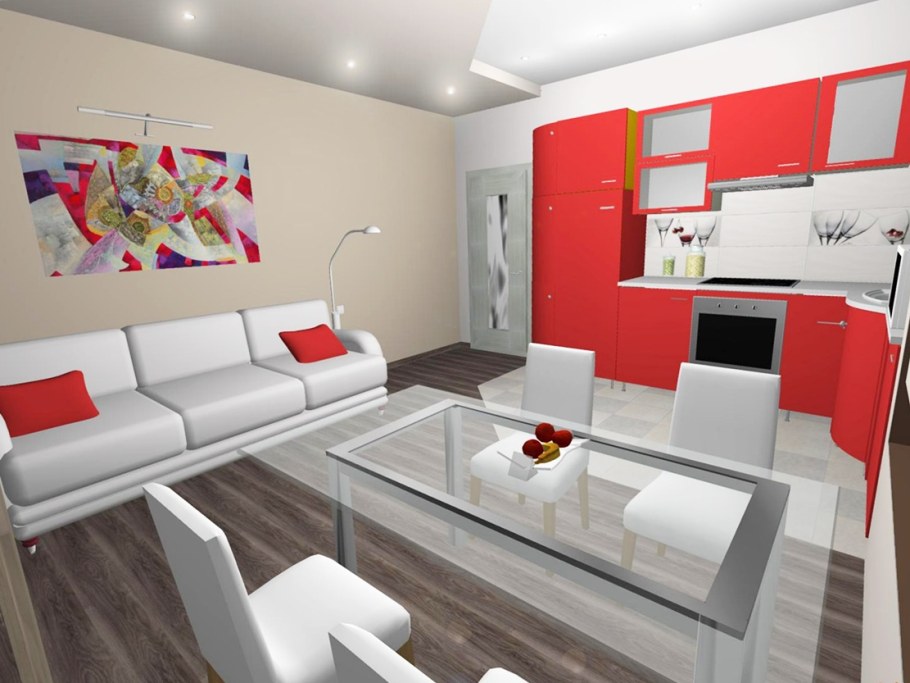 Кухня и гостиная вместе