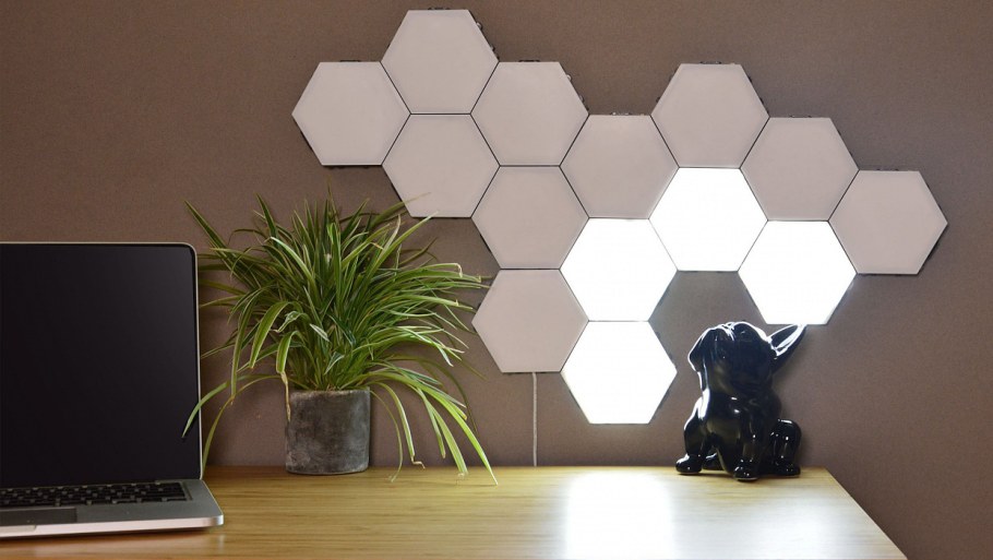 Модульный квантовый смарт светильник соты