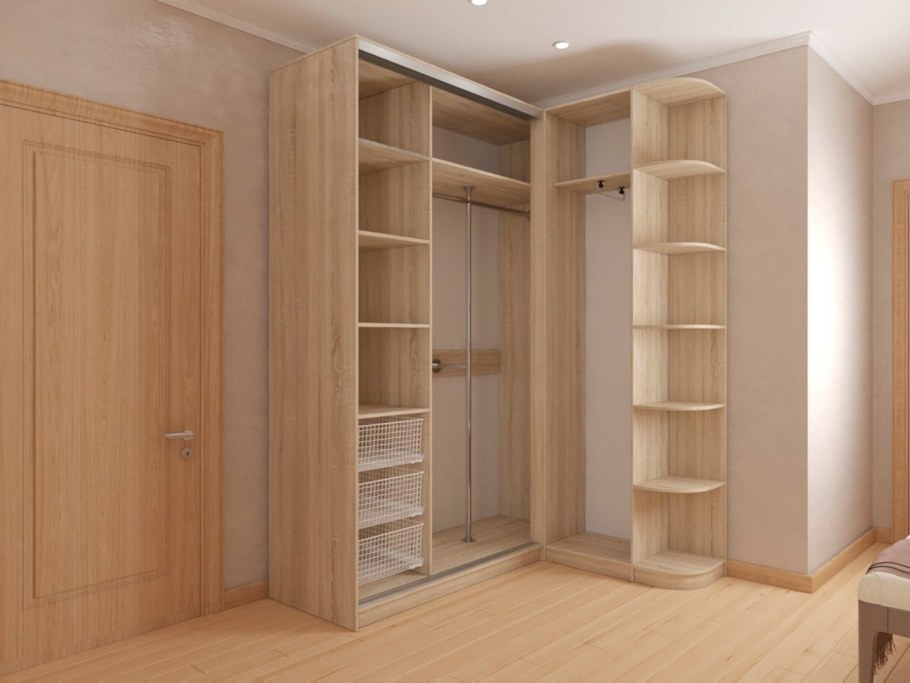 Встроенные угловые шкафы