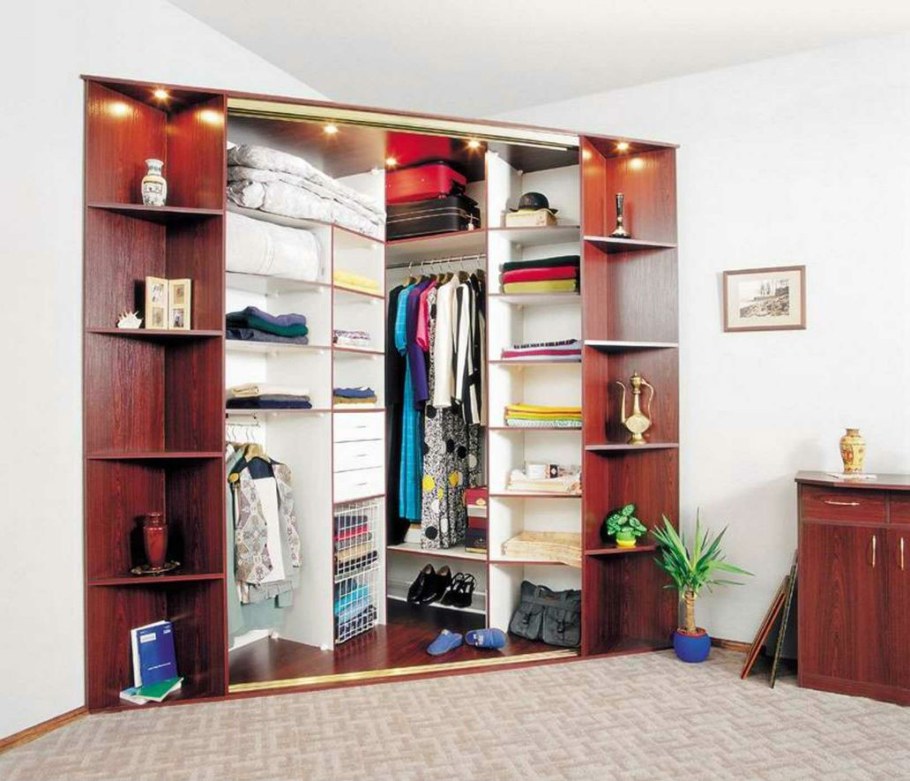 Угловые гардеробные