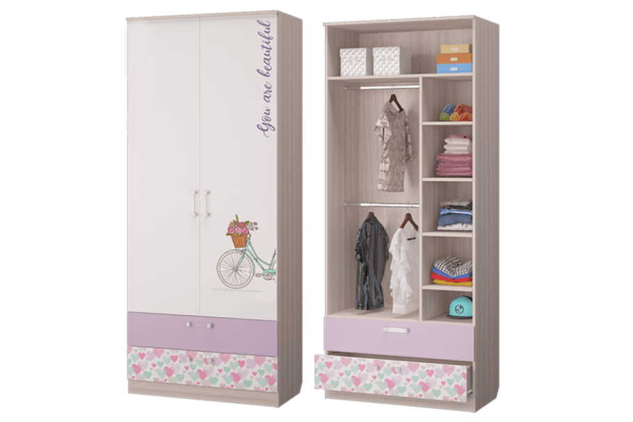 Шкаф для одежды с ящиками MLK Адель