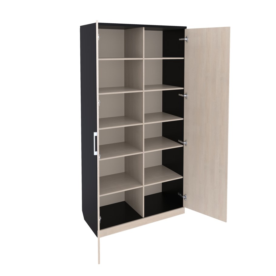 Шкаф для одежды с полками и штангой Тиффани 47.02.1