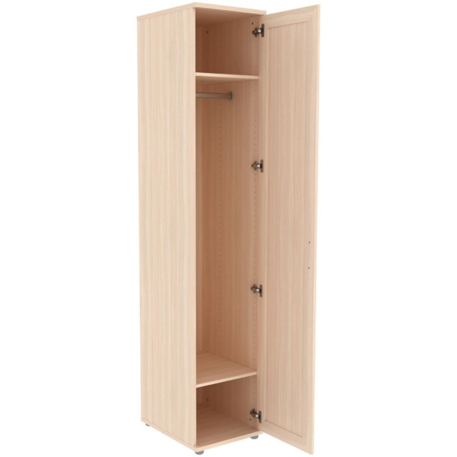 Шкаф пенал для одежды со штангой и полками Гарун а-107