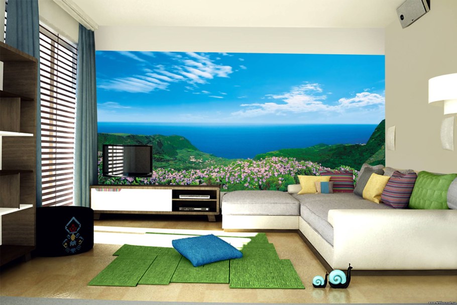 Фотообои в интерьере