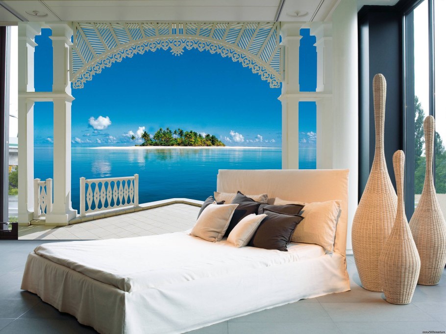 Фотообои в спальню