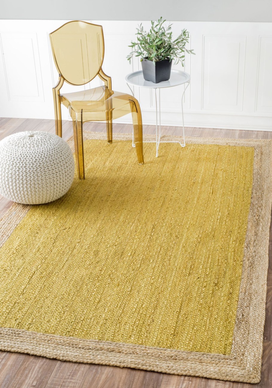 Ковёр желтый на пол