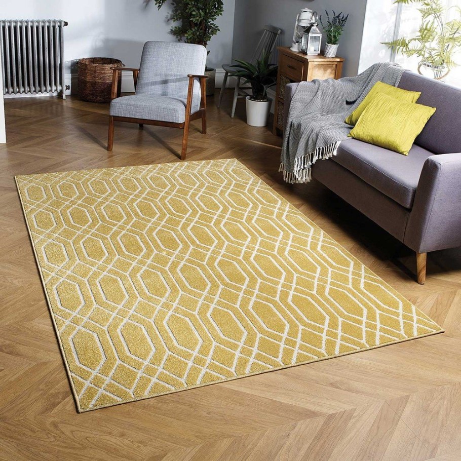 Ковер бежево желтый