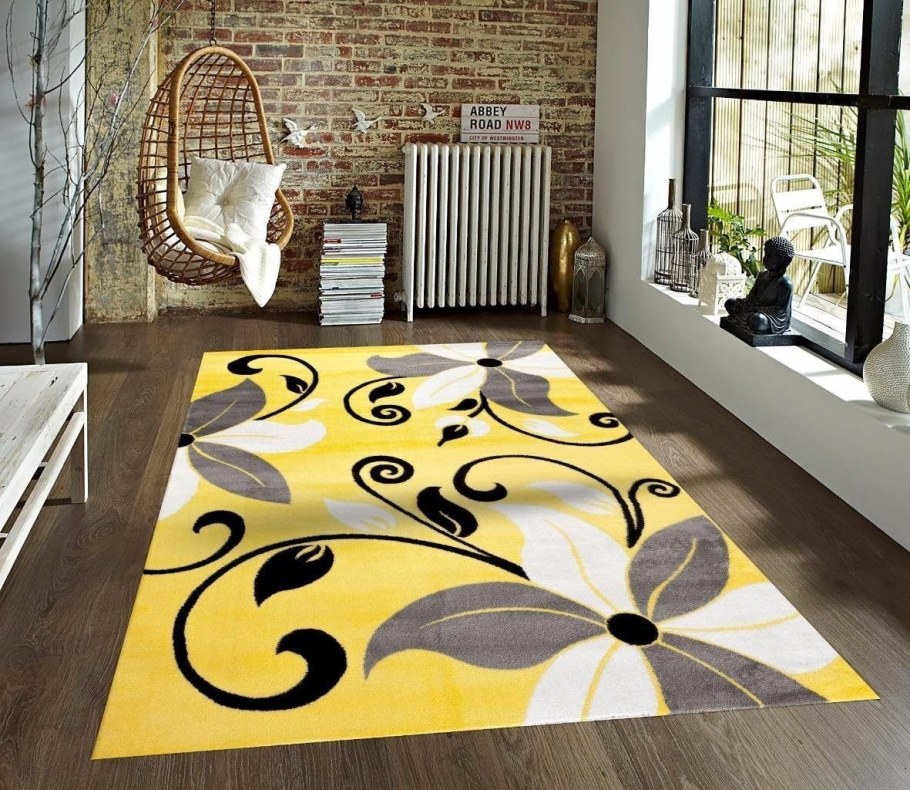 Ковер Gray and Yellow Rug