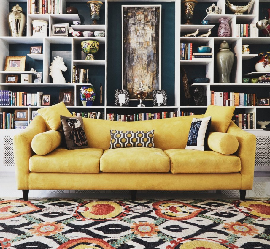 Бохо диван в интерьере