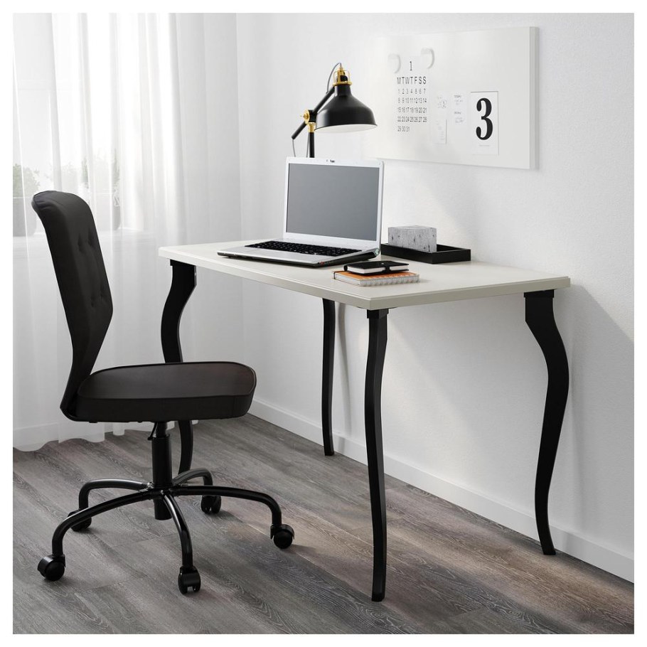 Стол икеа письменный черный