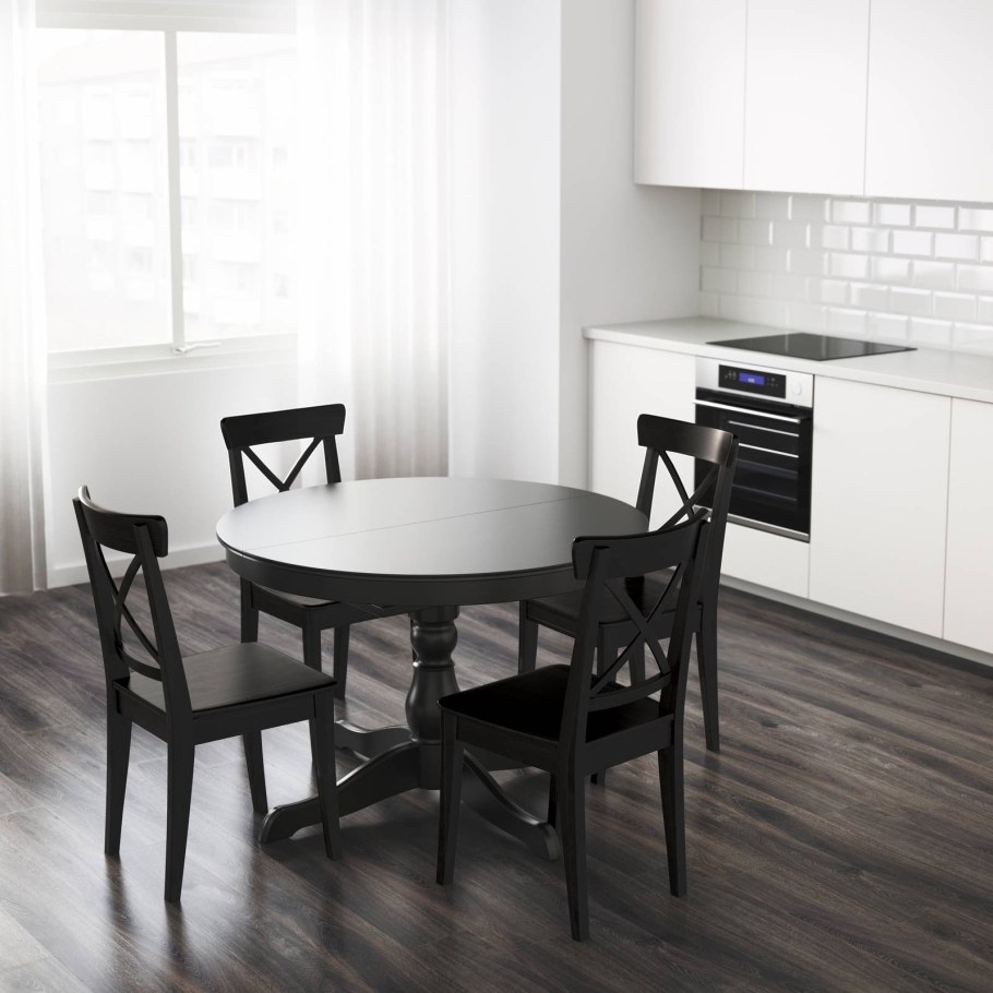 Стол икеа ИНГАТОРП круглый