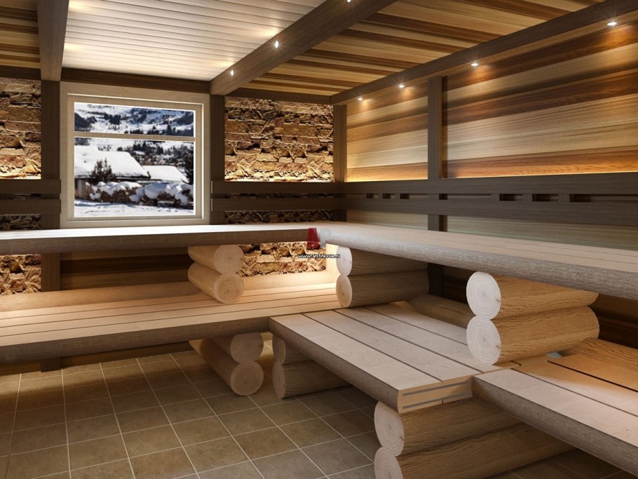 Интерьер современной бани