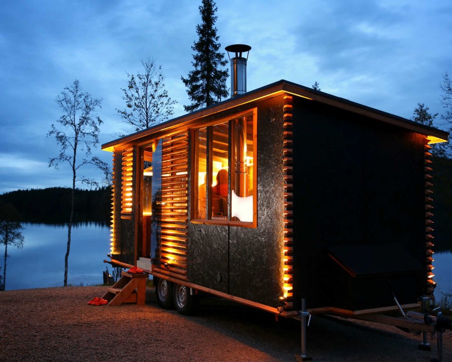 Финская баня снаружи