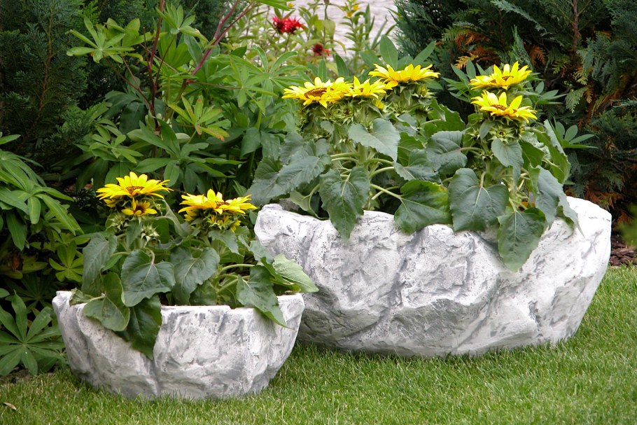 Вазоны в ландшафте