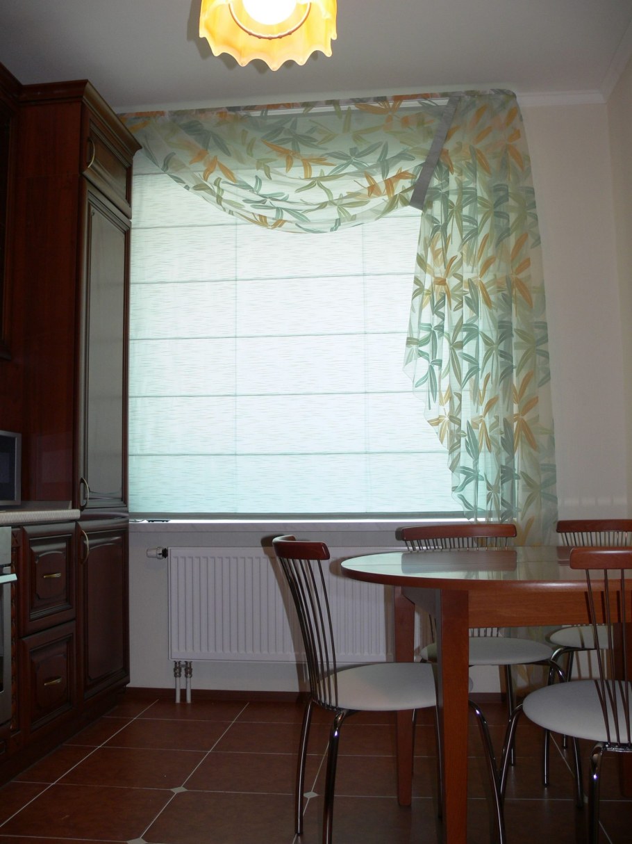 Интересные шторы для кухни