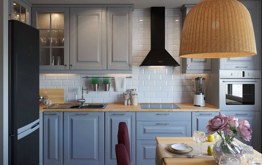 Кухня икеа Лаксарби (ikea Laxarby)