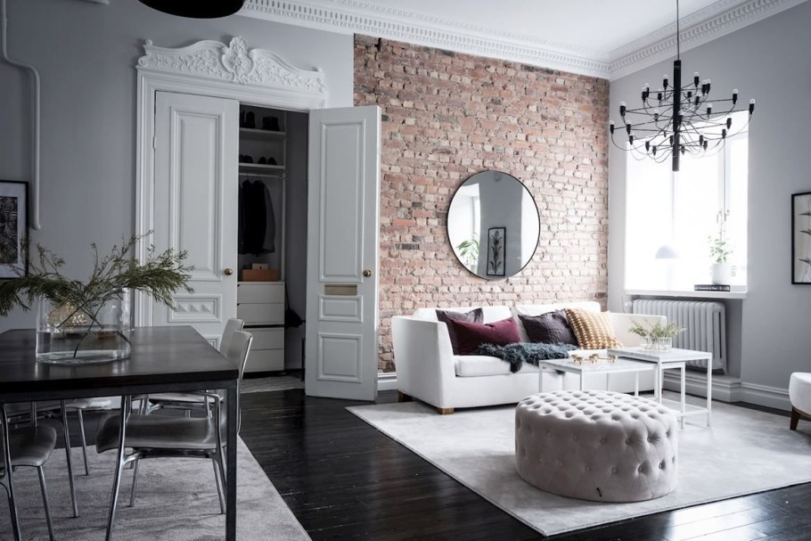 Лепнина в интерьере лофт