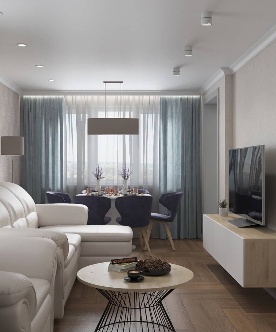 Дизайнерский интерьер гостиной