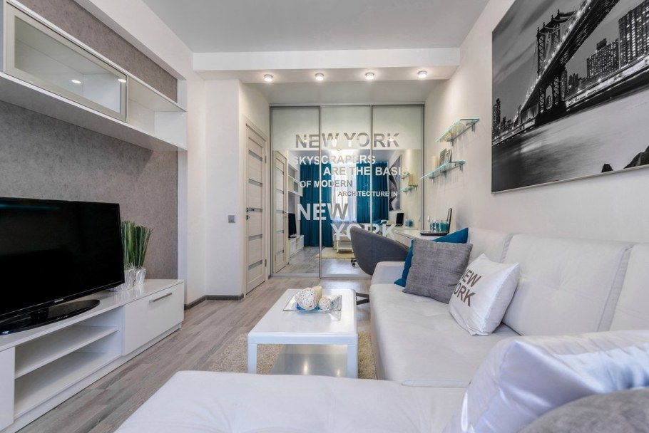 Прямоугольная гостиная