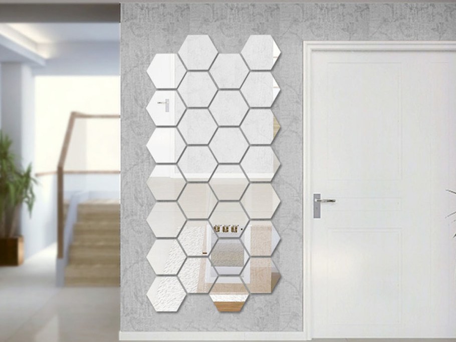 Плитка зеркальная шестигранная