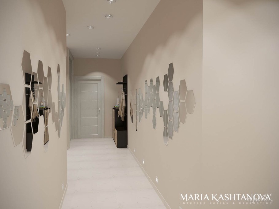 Декор стен в прихожей