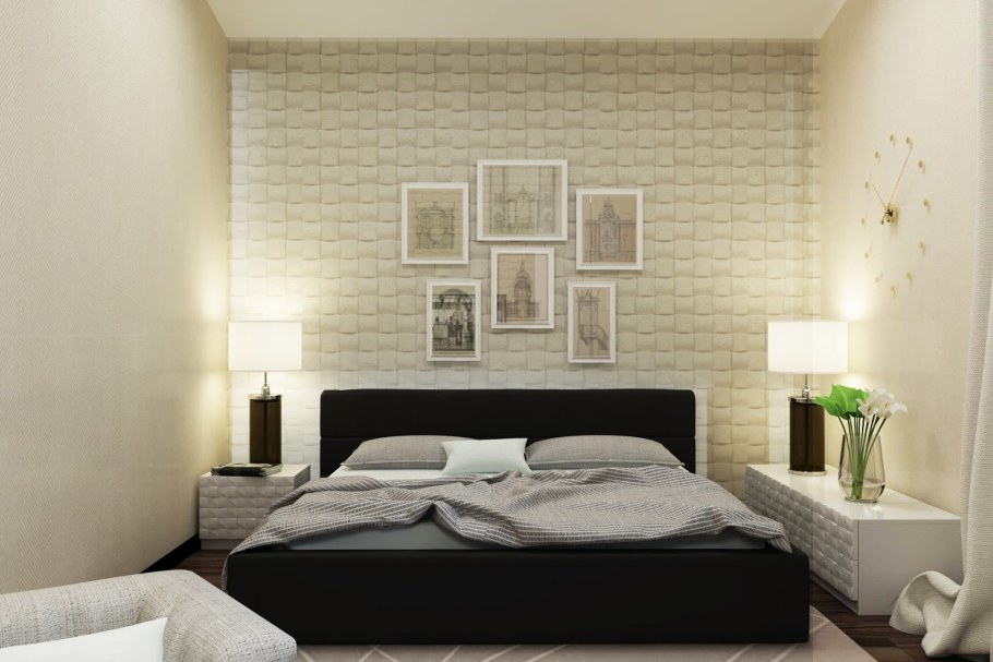 Стена над кроватью