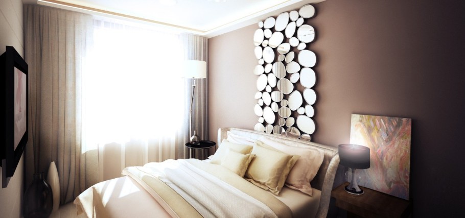 Декор стены в спальне