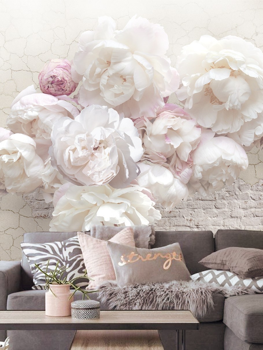 Пионы в интерьере
