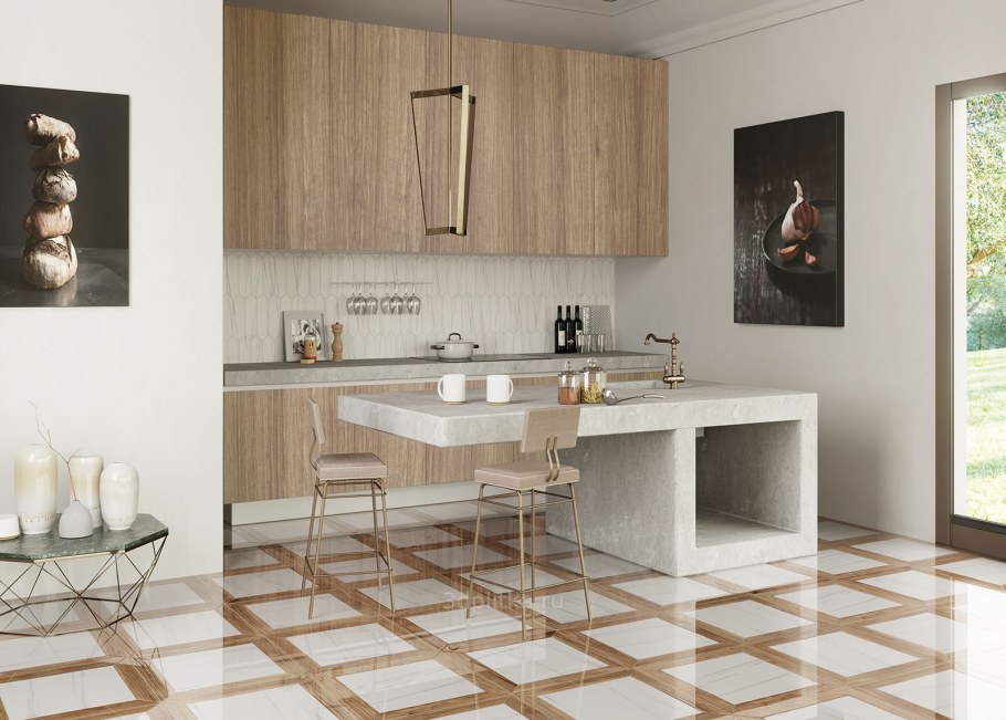 Керамогранит Golden Tile marmo Wood