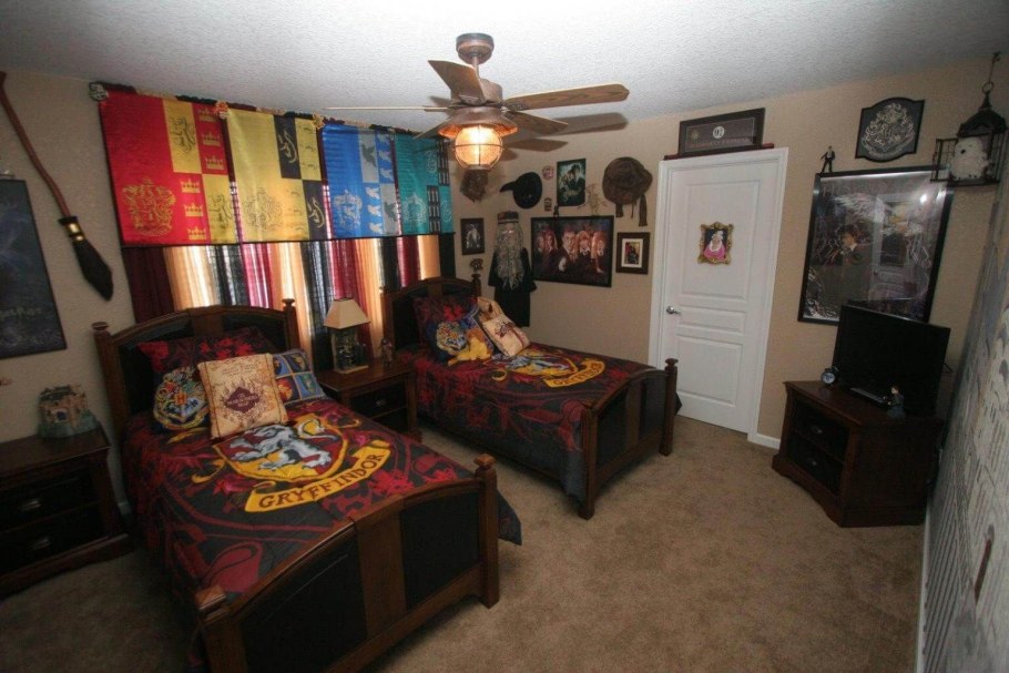 Детская комната в стиле Гарри Поттера Слизерин