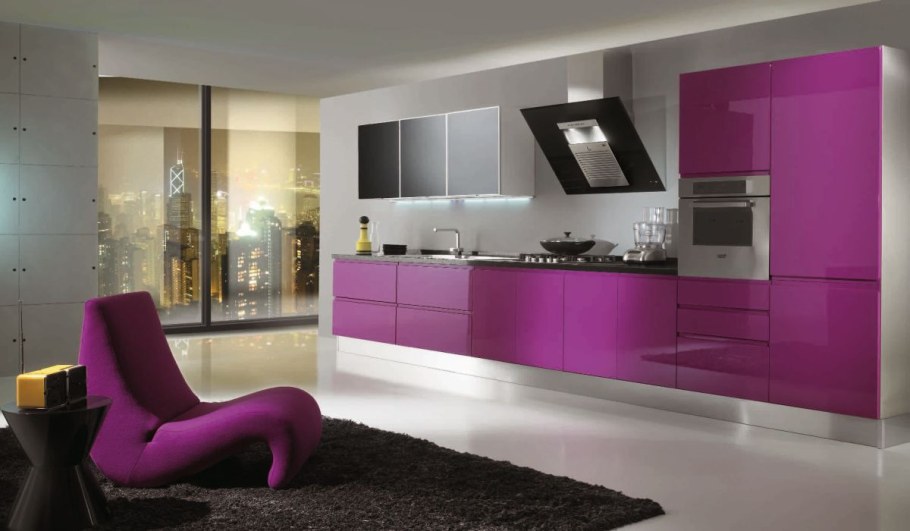 Фиолетовая кухня