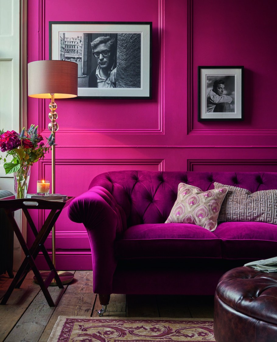 Фиолетовый в интерьере