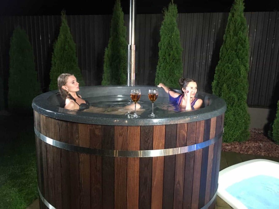 Японская купель фурако с печкой