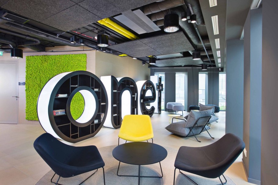 Современный офис интерьер