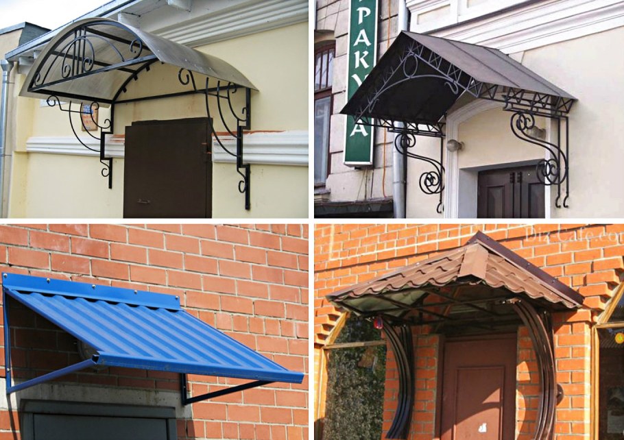 Козырёк над входной дверью