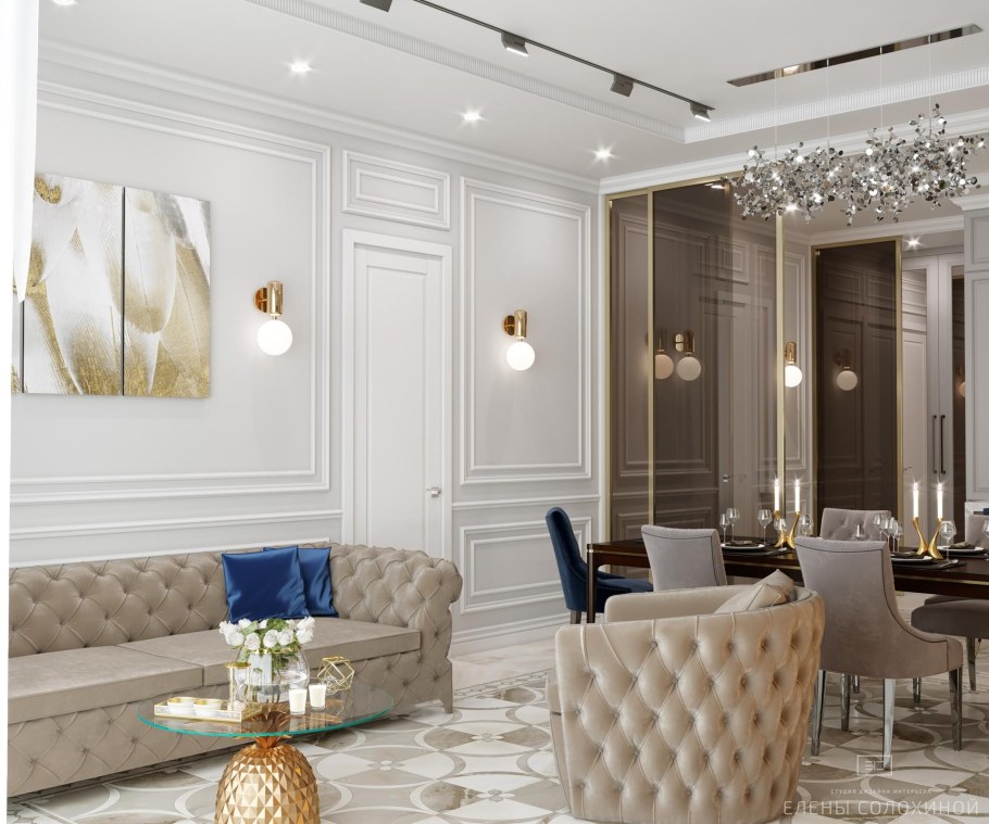 Гостиная Неоклассика и арт деко