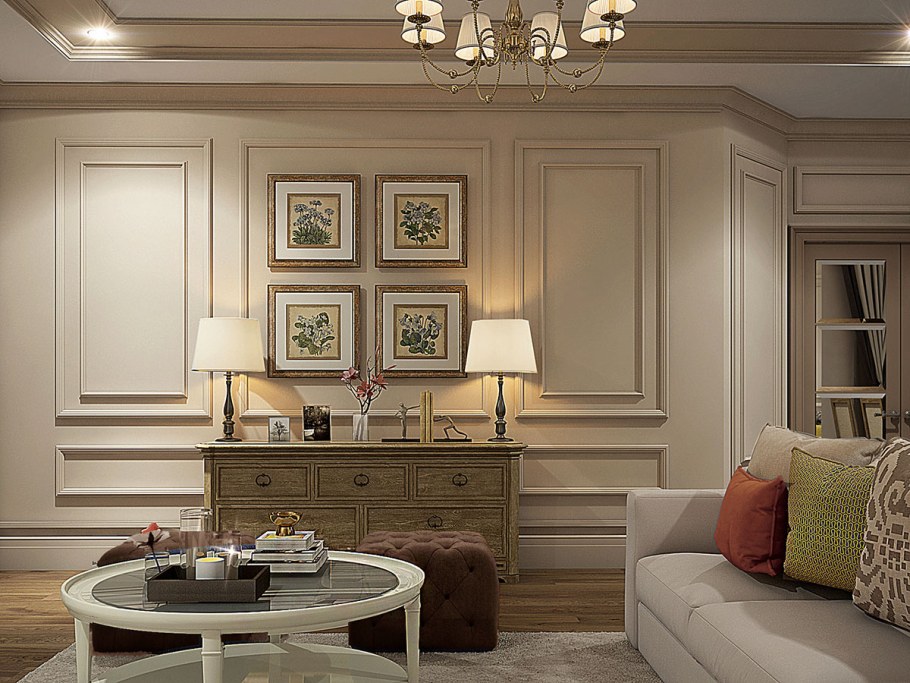 Неоклассика и современный стиль в интерьере