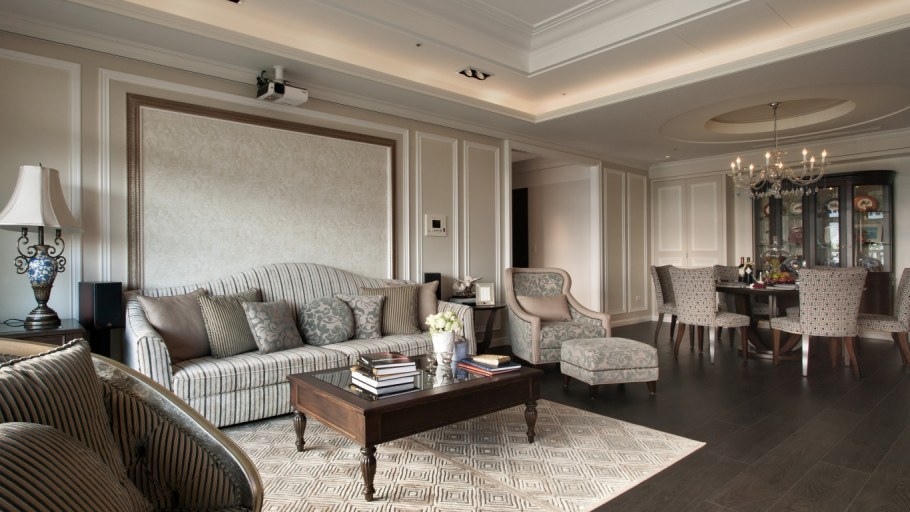 Гостиная в стиле неоклассики