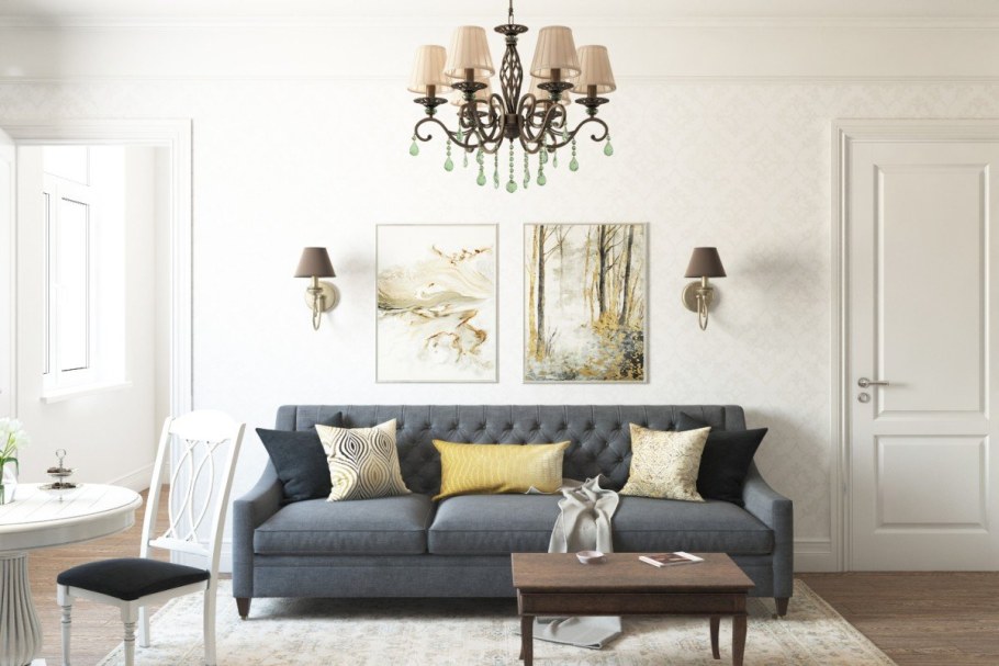 Декоративные подушки в интерьере Неоклассика