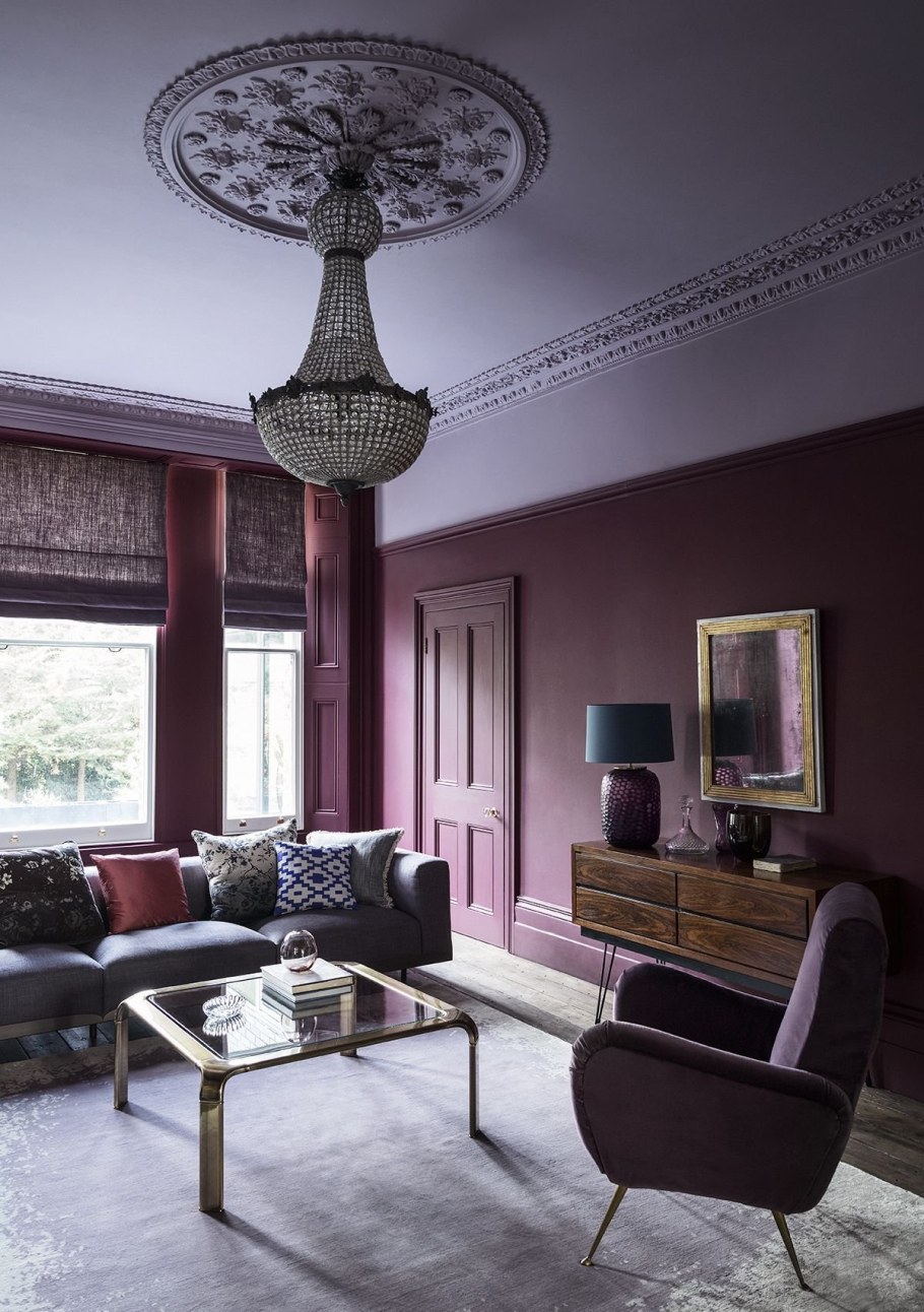 Бордовый цвет в интерьере