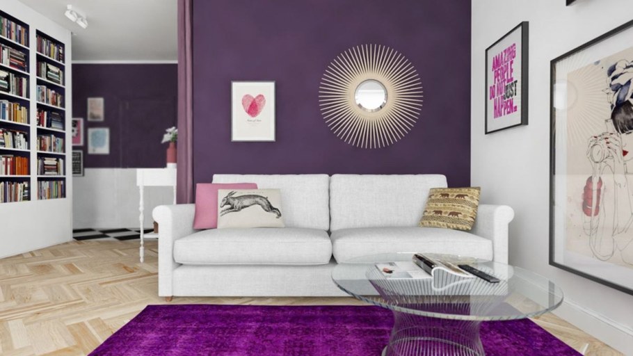 Интерьер в сиреневых тонах