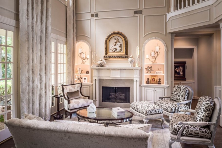 Гостиная в классическом английском стиле